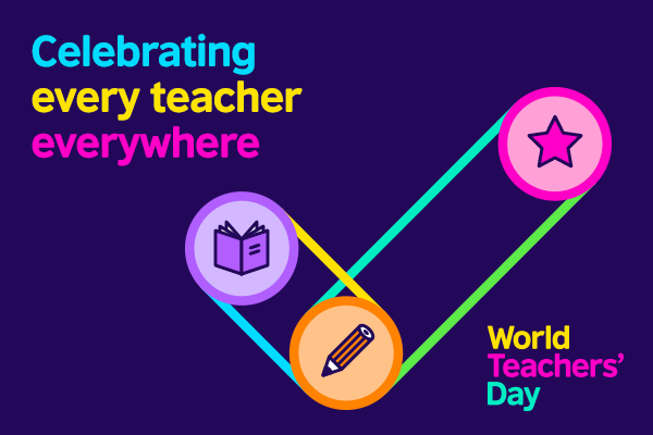 Icons and badge for World Teachers' Day