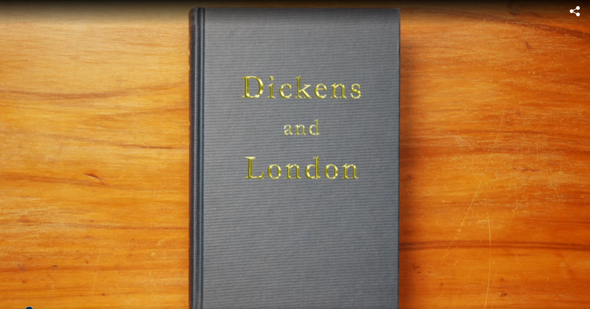 Cover of a book with the title 'Dickens and London'