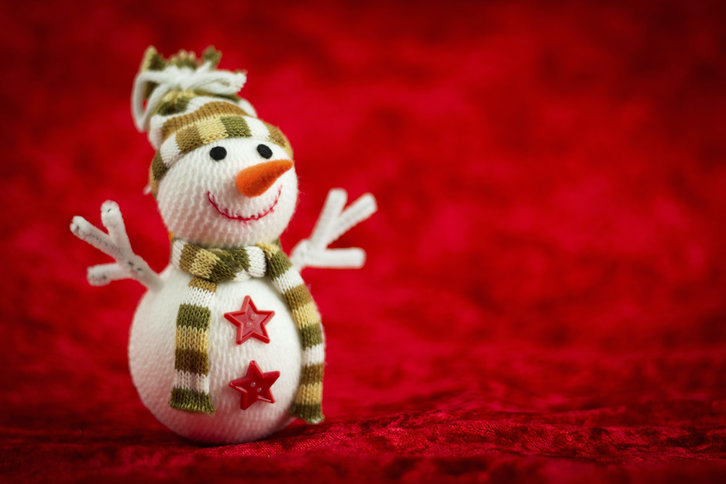 A Christmas decoration of a snowman