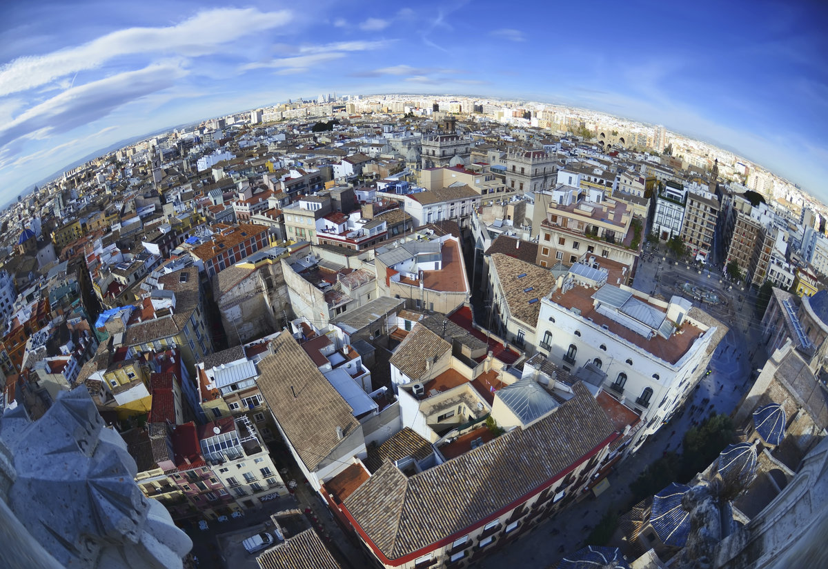 View of a city from above