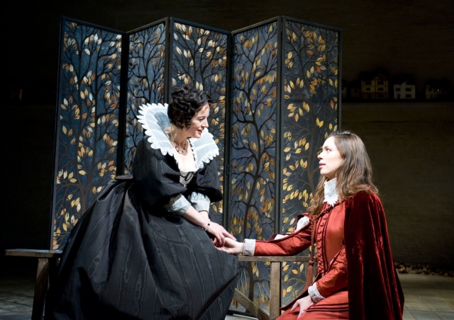 Two female characters in Shakespeare's play 'Twelfth Night'