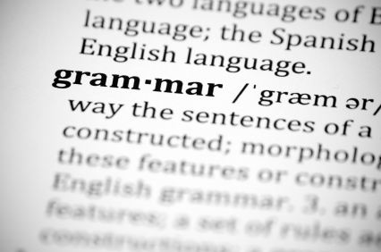 a dictionary definition of the word grammar