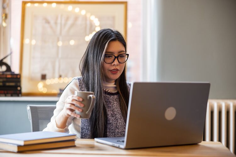 A teacher educator attending a webinar